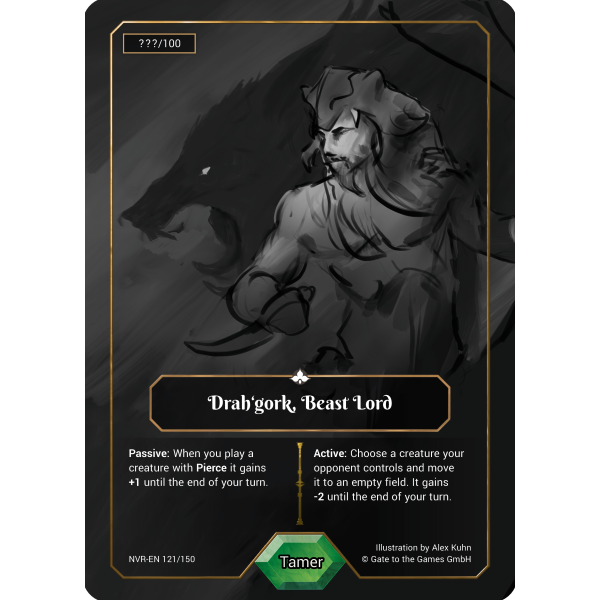 Drahgork, Beast Lord NVR-EN121 Box Topper Serialized #002/100 (englisch)