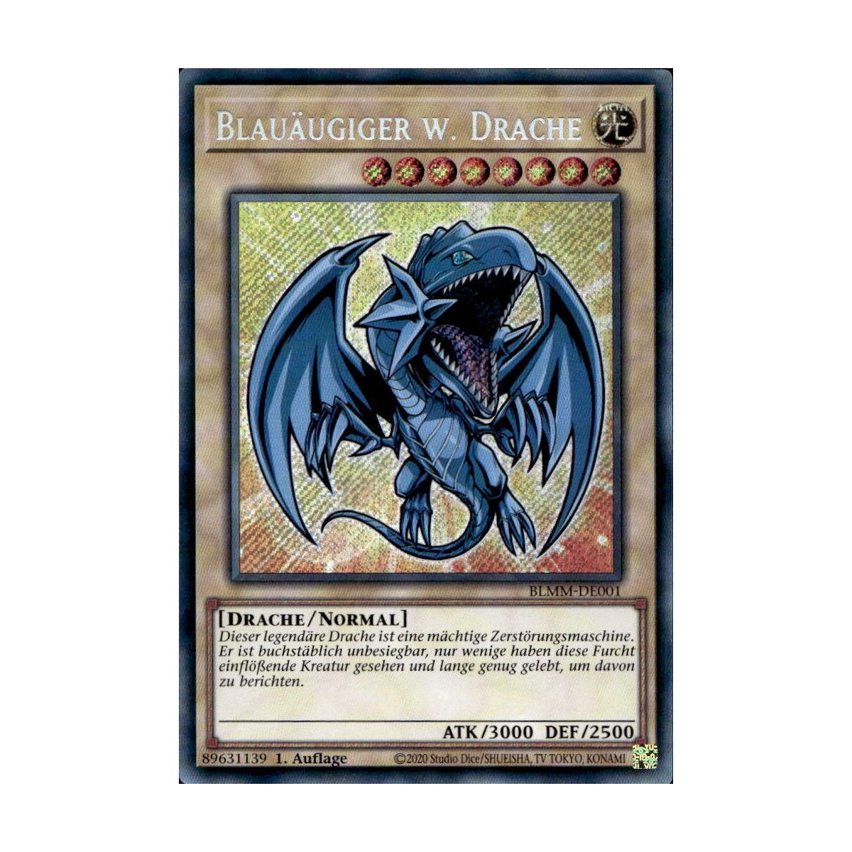 Blauäugiger w. Drache BLMM-DE001 (Secret Rare) BLMM-DE001-SECR