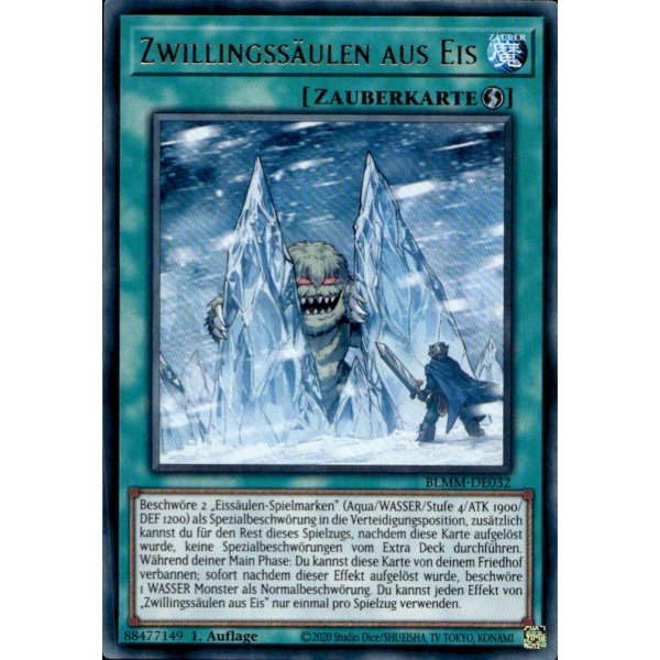 Zwillingss&auml;ulen aus Eis BLMM-DE032 (Ultra Rare)