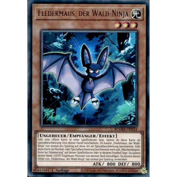 Fledermaus, der Wald-Ninja BLMM-DE034 (Ultra Rare)