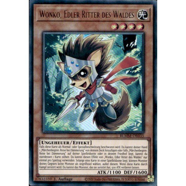 Wonko, Edler Ritter des Waldes BLMM-DE035 (Ultra Rare)