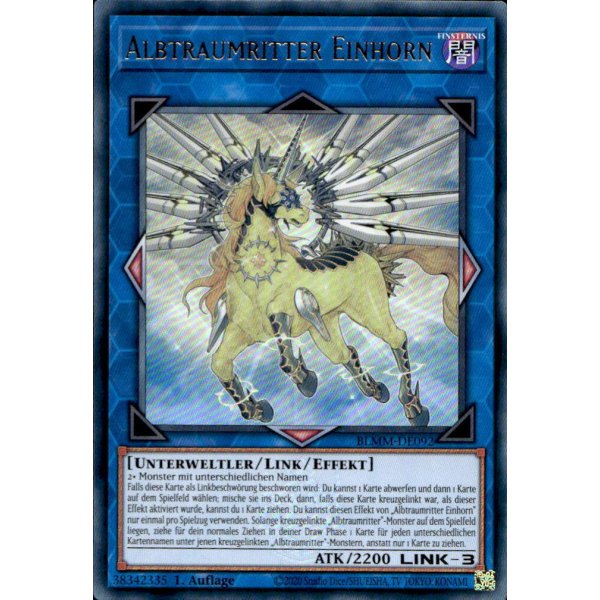 Albtraumritter Einhorn BLMM-DE092 (Ultra Rare)