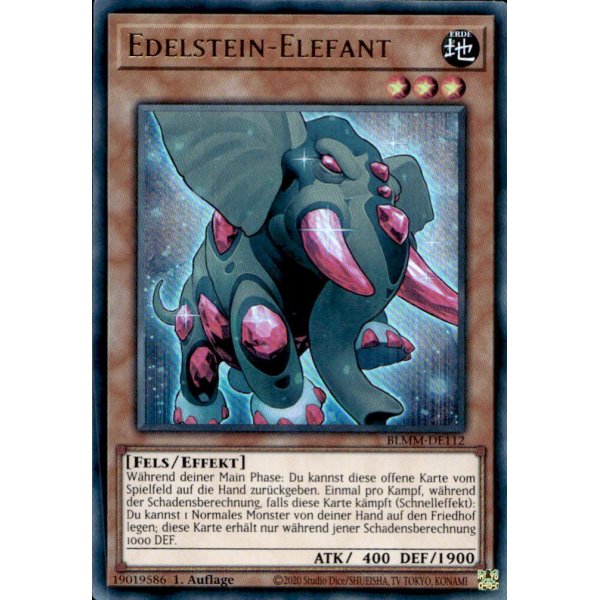 Edelstein-Elefant BLMM-DE112 (Ultra Rare)