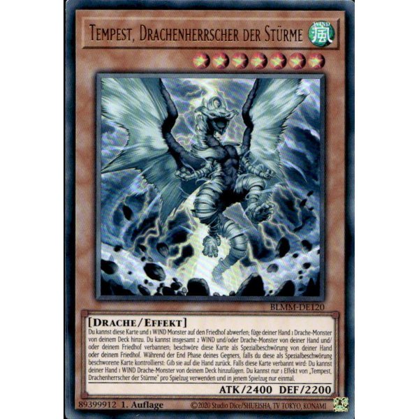Tempest, Drachenherrscher der St&uuml;rme BLMM-DE120 (Ultra Rare)