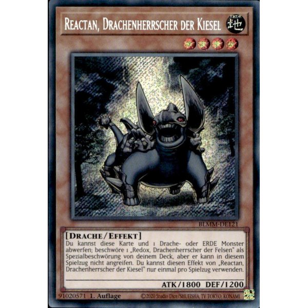 Reactan, Drachenherrscher der Kiesel BLMM-DE121 (Secret Rare)