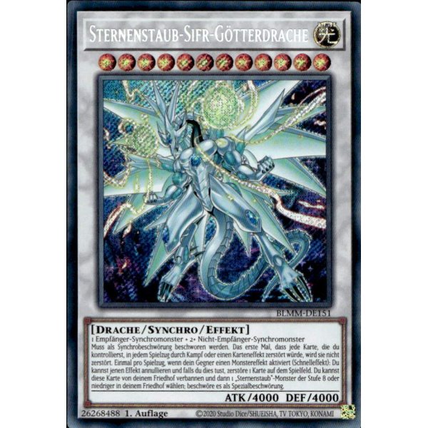 Sternenstaub-Sifr-G&ouml;tterdrache BLMM-DE151 (Secret Rare)