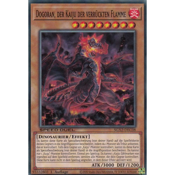 Dogoran, der Kaiju der verr&uuml;ckten Flamme SGX2-C08