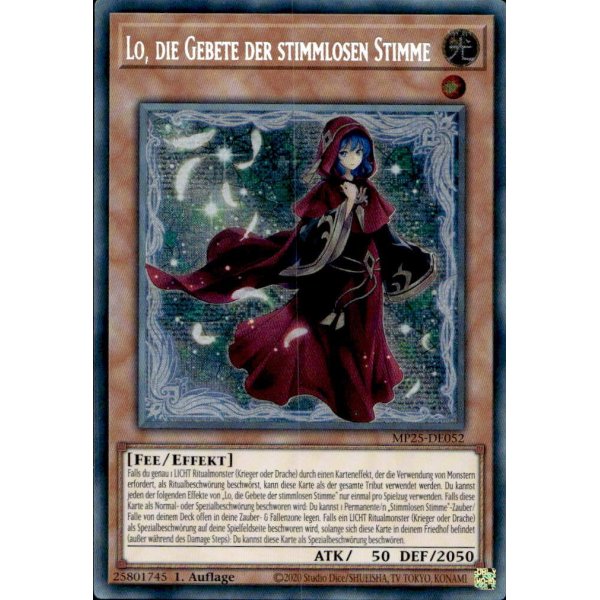 Lo, die Gebete der stimmlosen Stimme MP25-DE052