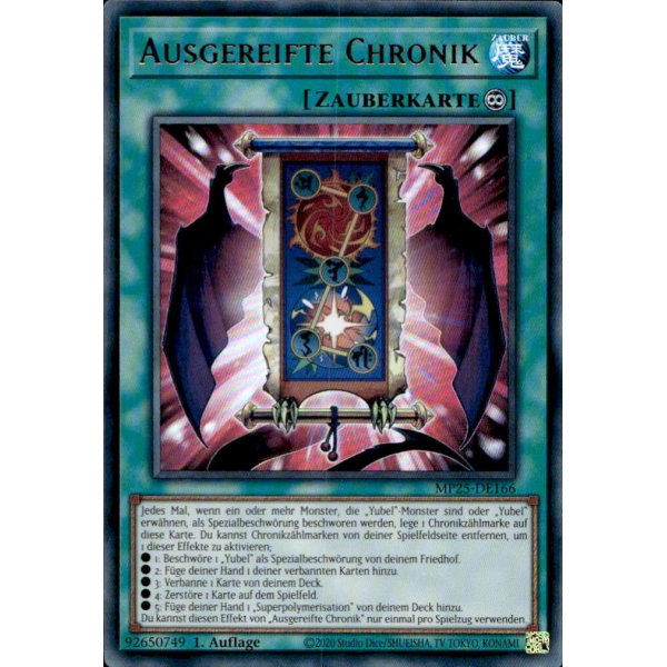 Ausgereifte Chronik MP25-DE166