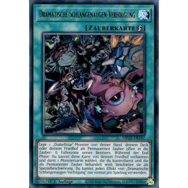 Dramatische Schlangenaugen-Verfolgung MP25-DE167