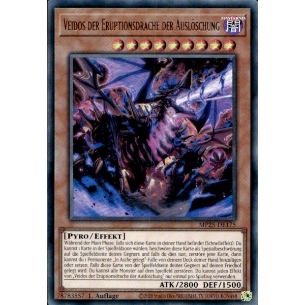 Veidos der Eruptionsdrache der Ausl&ouml;schung MP25-DE175