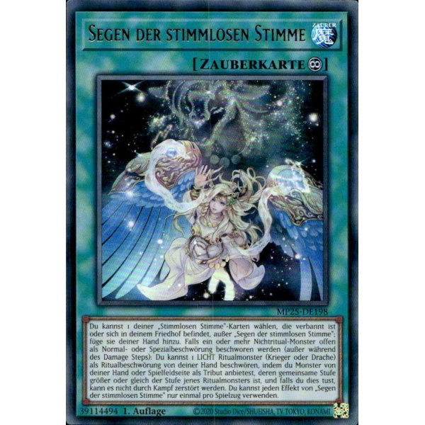 Segen der stimmlosen Stimme MP25-DE198