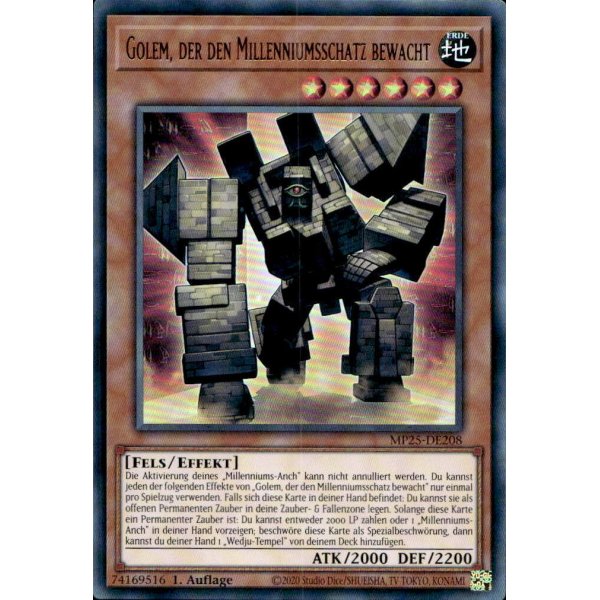 Golem, der den Millenniumsschatz bewacht MP25-DE208