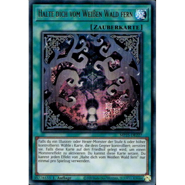 Halte dich vom Wei&szlig;en Wald fern MP25-DE227