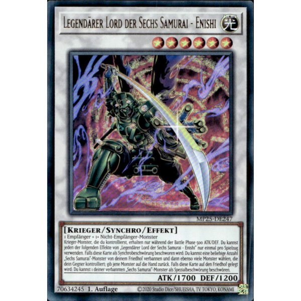 Legend&auml;rer Lord der Sechs Samurai - Enishi MP25-DE247