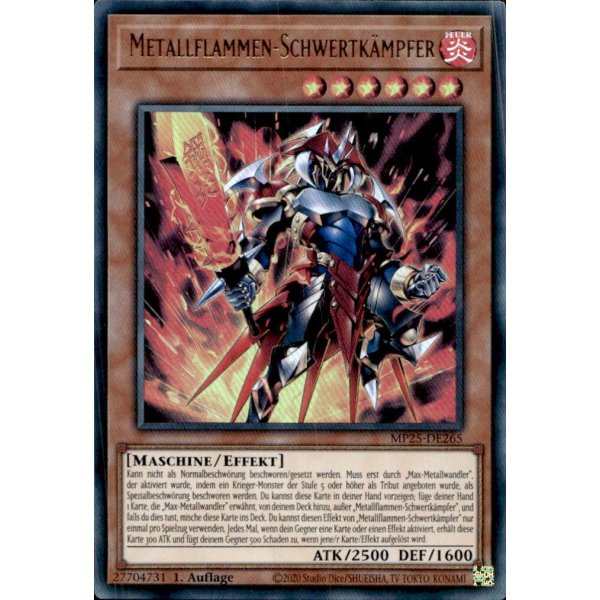 Metallflammen-Schwertk&auml;mpfer MP25-DE265