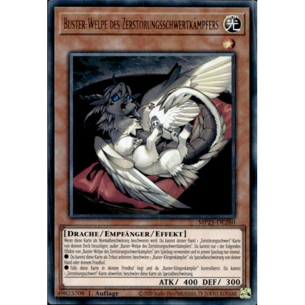Buster-Welpe des Zerst&ouml;rungsschwertk&auml;mpfers MP25-DE280