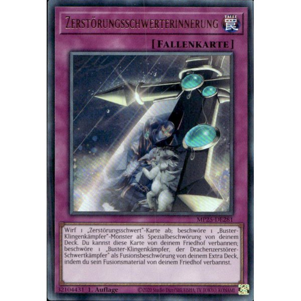 Zerst&ouml;rungsschwerterinnerung MP25-DE281