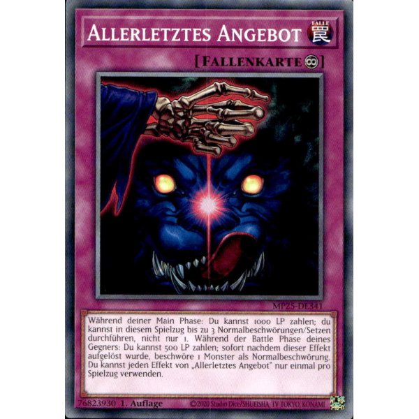 Allerletztes Angebot MP25-DE341