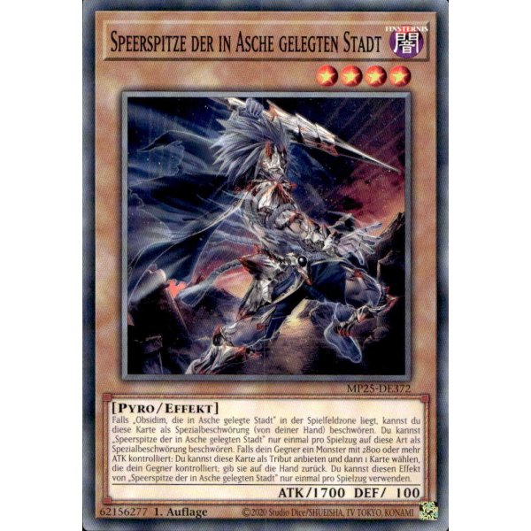 Speerspitze der in Asche gelegten Stadt MP25-DE372