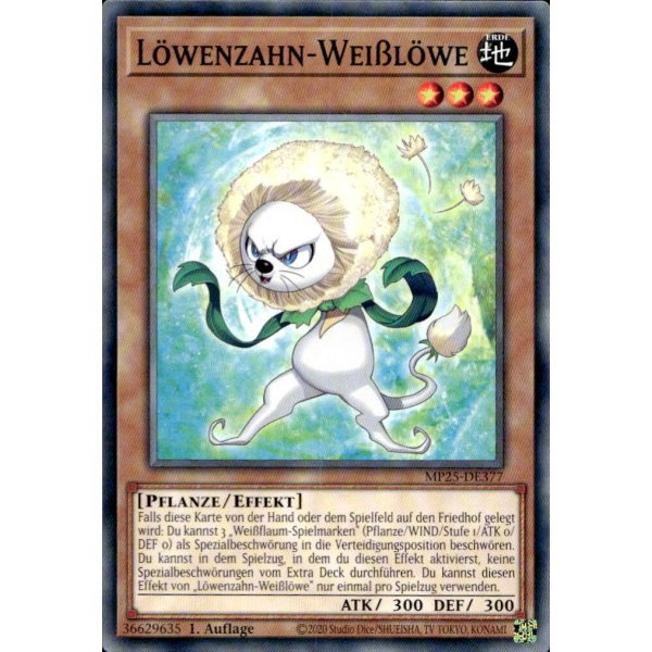 L&ouml;wenzahn-Wei&szlig;l&ouml;we MP25-DE377