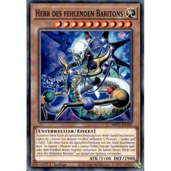 Herr des fehlenden Baritons MP25-DE383