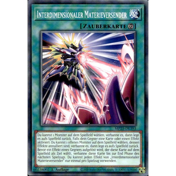 Interdimensionaler Materieversender MP25-DE393