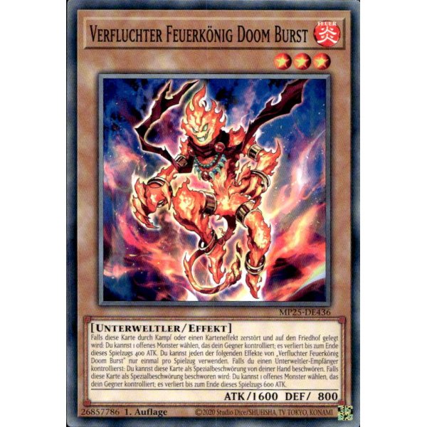 Verfluchter Feuerk&ouml;nig Doom Burst MP25-DE436