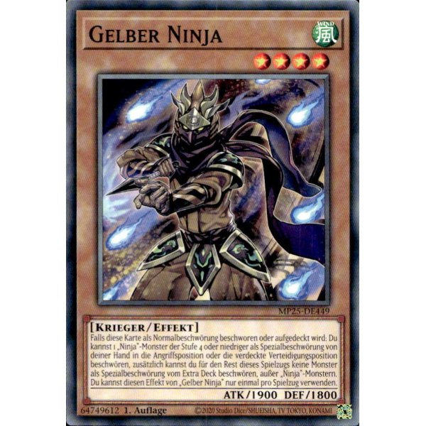 Gelber Ninja MP25-DE449