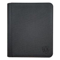 4-Pocket Toploader Zippered-Binder - Schwarz