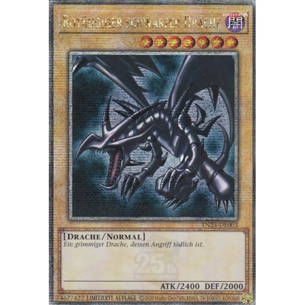 Rot&auml;ugiger schwarzer Drache TN23-003