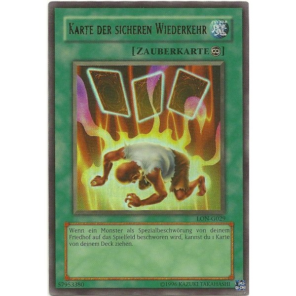 Karte der sicheren Wiederkehr LON-029