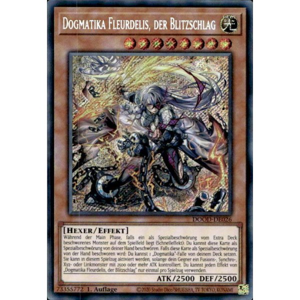 Dogmatika Fleurdelis, der Blitzschlag DOOD-DE026 (Secret Rare)