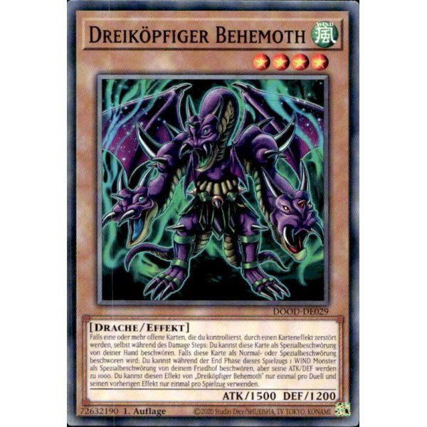 Dreik&ouml;pfiger Behemoth DOOD-DE029