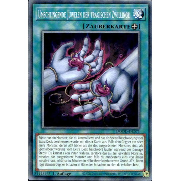 Umschlingende Juwelen der tragischen Zwillinge DOOD-DE071