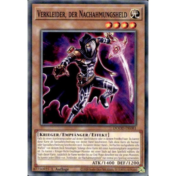 Verkleider, der Nachahmungsheld DOOD-DE081