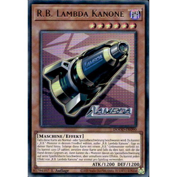 R.B. Lambda Kanone DOOD-DE090 (Ultra Rare)
