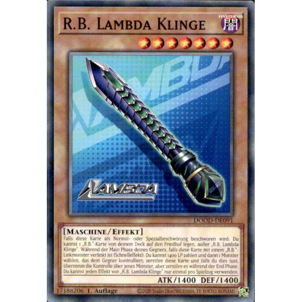R.B. Lambda Klinge DOOD-DE091