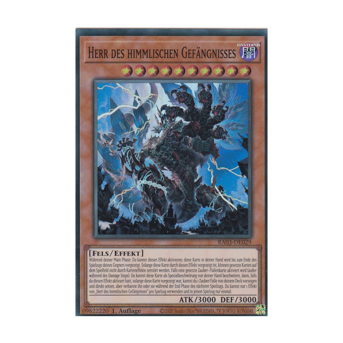 Yu-Gi-Oh! RA03-DE029 Herr Des Himmlischen Gefängni Produktbild-Vorschau 4