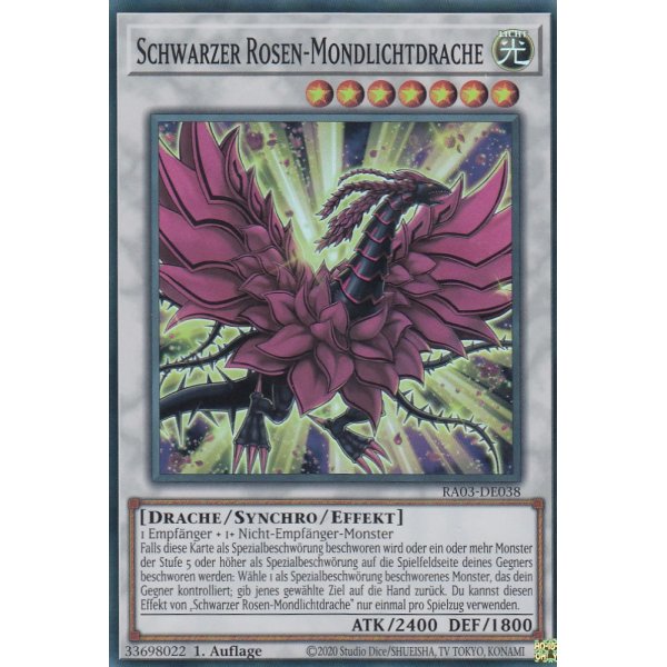 Schwarzer Rosen-Mondlichtdrache RA03-038