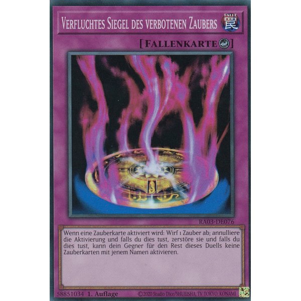Verfluchtes Siegel des verbotenen Zaubers RA03-076