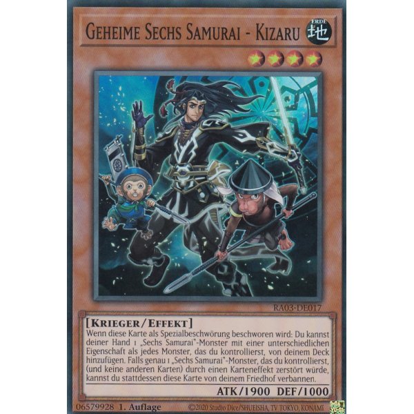 Geheime Sechs Samurai - Kizaru RA03-DE017 (Super Rare)