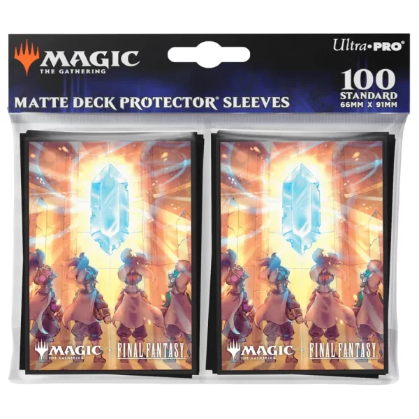 Ultra Pro - Final Fantasy Matte Deck Protector Sleeves - The Crystals Chosen (100 Kartenh&uuml;llen)
