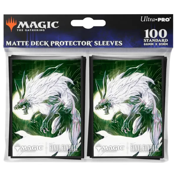 Ultra Pro - Final Fantasy Matte Deck Protector Sleeves - Summon: Fenrir (100 Kartenh&uuml;llen)