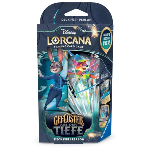 Disney Lorcana: Gefl&uuml;ster aus der Tiefe -  Starter Deck Judy Hopps &amp; Robin Hood (deutsch)