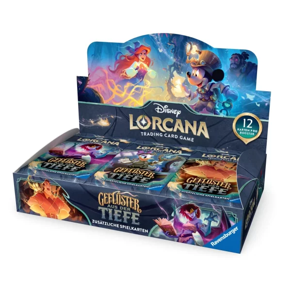 Disney Lorcana: Gefl&uuml;ster aus der Tiefe - Display mit 24 Booster Packs (deutsch)