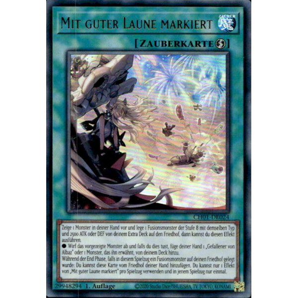 Mit guter Laune markiert CH01-DE024