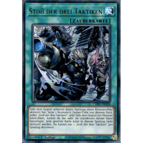 Sto&szlig; der drei Taktiken CH01-DE030 (Ultra Rare)