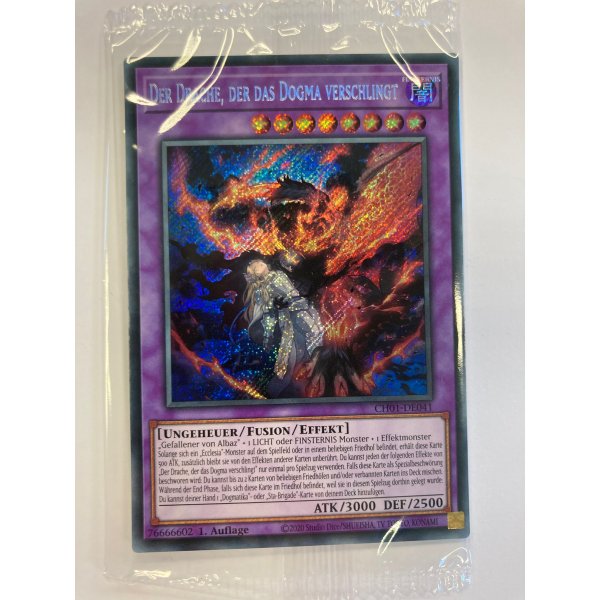 Der Drache, der das Dogma verschlingt CH01-DE041 (Secret Rare)