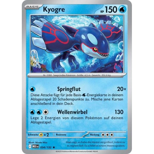 Kyogre 034/132 Holo